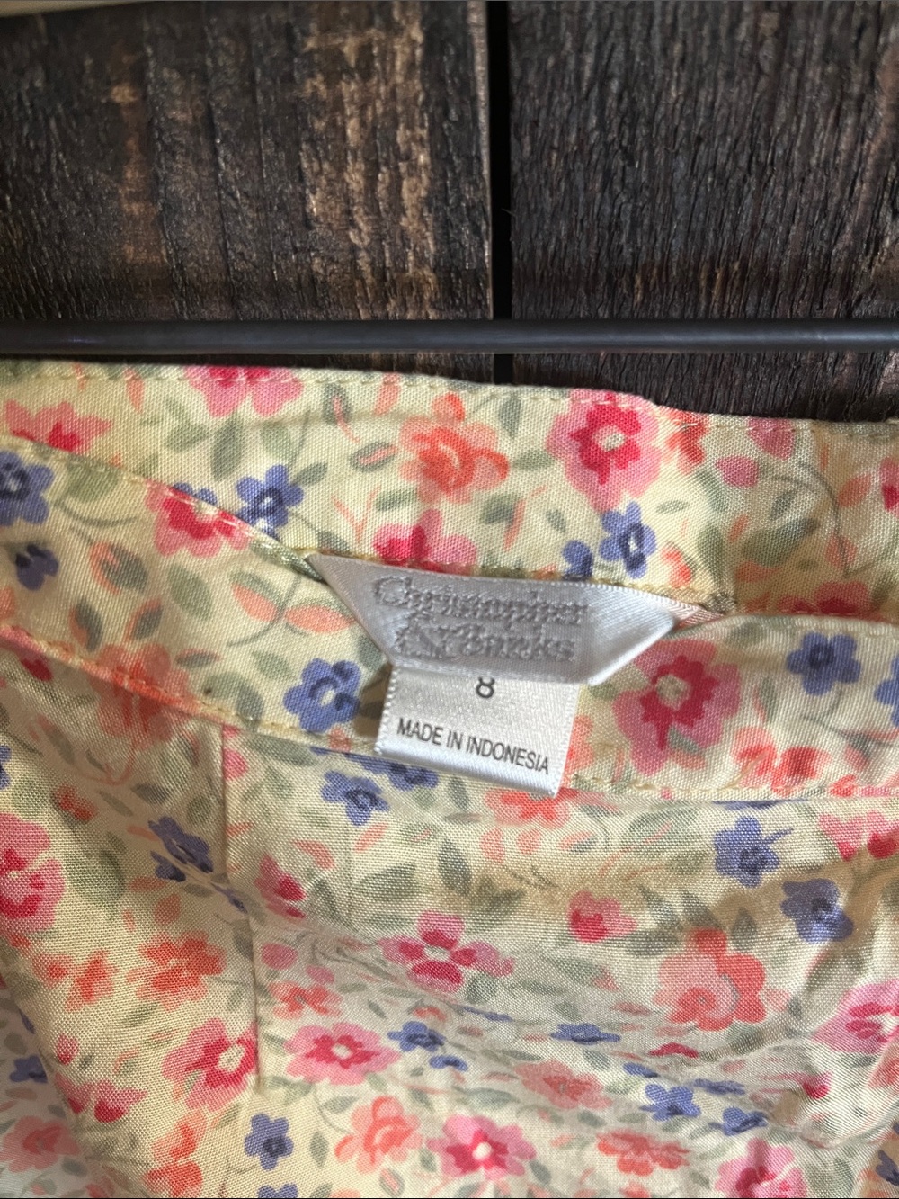Floral Maxi Skirt in Cream with Pink & Blue Blooms - Picture 2 of 5